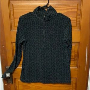 Medium black patterned Columbia 1/4 zip